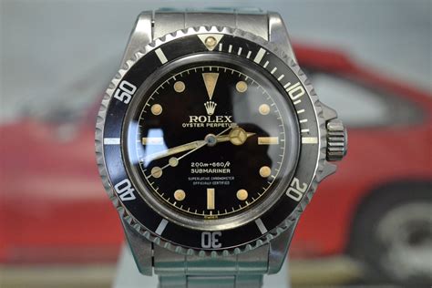 1962 Rolex Submariner 5512 4 Line Chapter Ring Mint Condition Glossy