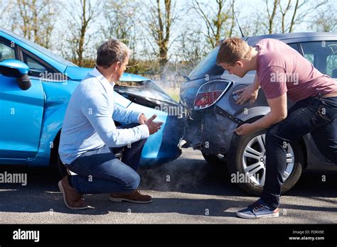 Road Accident Rear End Collision Car Accident Stock Photo Alamy