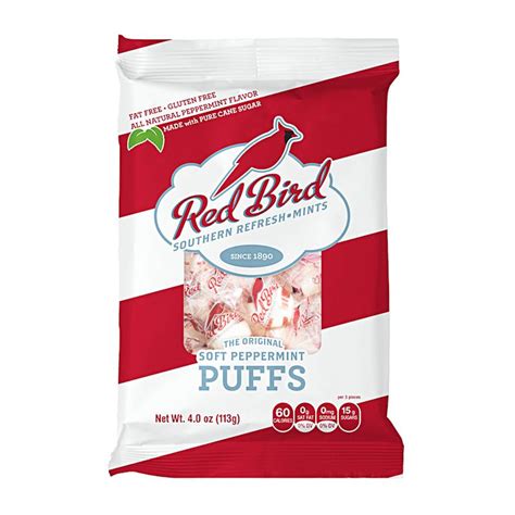 Red Bird Peppermint Candy Puffs 113g Candy Mail Uk