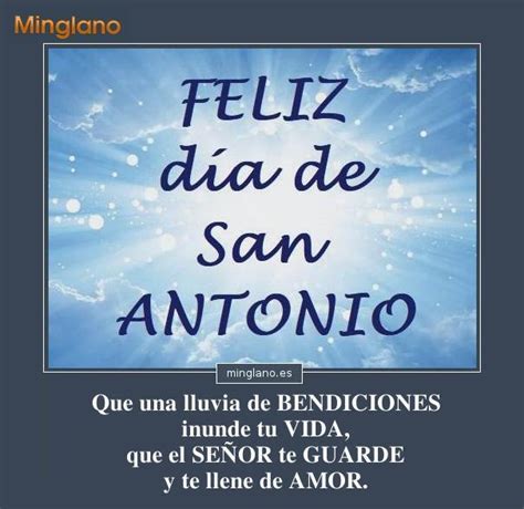 FELIZ DÍA de tu SANTO ANTONIO