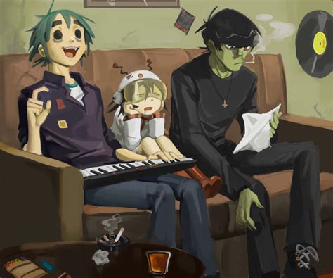 Pin De 🥒 Greenman 🥒 En Gorillaz ️ Arte De Gorillaz Personajes De