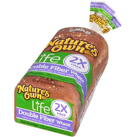 Nature S Own Double Fiber Wheat Bread Hy Vee Aisles Online Grocery