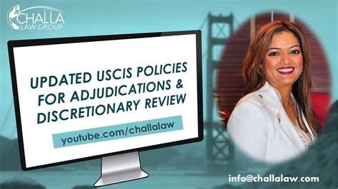 Uscis S Updated Policies On Adjudicator Discretion Youtube