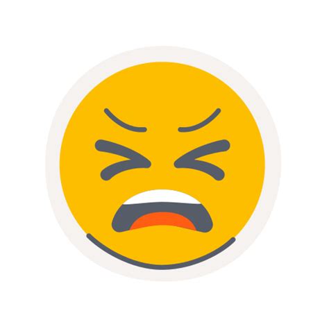 Tired Emoji Generic Color Fill Icon