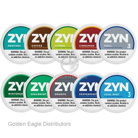 Zyn® Nicotine 3MG Pouches 5 Cans / Roll