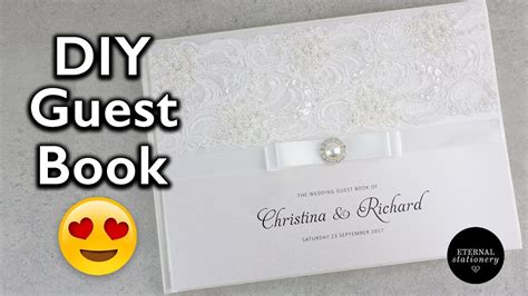 Hardcover Wedding Guest Book Tutorial Diy Wedding Invitations