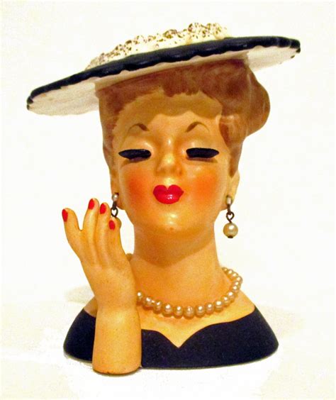 Vintage NAPCO Lady Head Vase Made In Japan W Original Napco Etsy