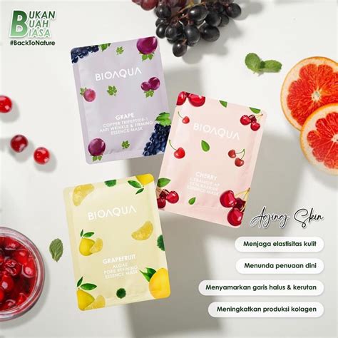 Jual Outred Bioaqua Sheet Mask Hydrating Essence Face Mask Brightening