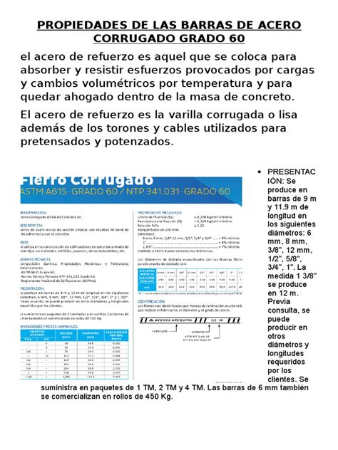 PDF Propiedades De La Barra De Acero Grado 60 DOKUMEN TIPS