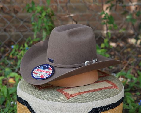 American Hat Co Pecan Felt 7x 4 14″ Brim Open Crown La Raza