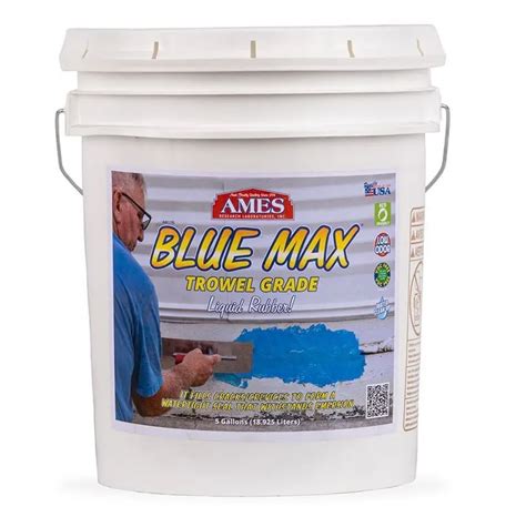 Ames Blue Max Waterproofing Liquid Rubber Coating Gal Trowel Grade