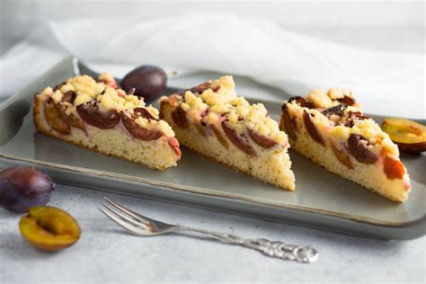 Zwetschgenkuchen Mit Streusel Und Quark L Teig Histaminarm Laktosefrei