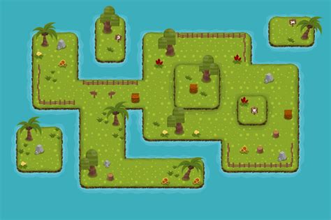 The Island Top Down Tileset Game Tilemaps