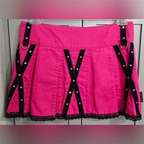 Tripp Nyc Skirts Vintage Tripp Nyc Hot Pink And Black Mini Skirt