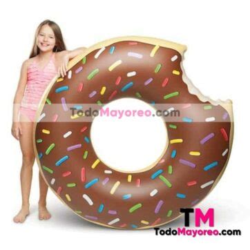 Inflable Salvavidas para Niños Flotador Dona con Chispas 70cm Cafe