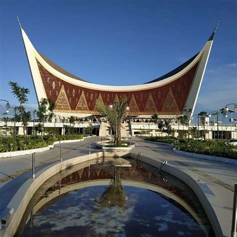 Grand Mosque Of West Sumatra Padang City Indonesia