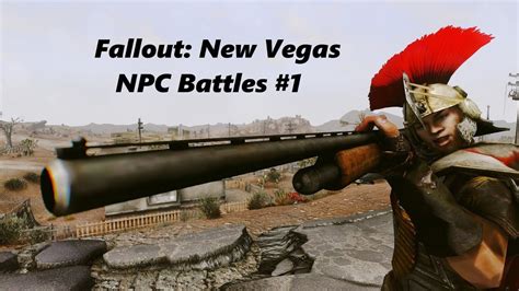 Fallout New Vegas Npc Battles 1 Centurions Vs Rangers Youtube