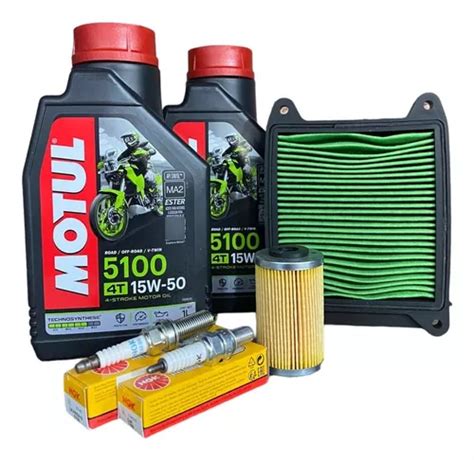 Kit Servicio Afinacion Pulsar N250 N160 Motul 5100 Semisint Meses