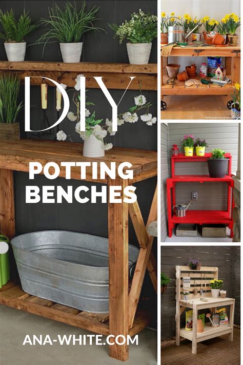 Potting Benches Free Plans Ana White In Potting Bench