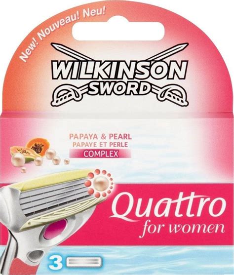 Wilkinson Sword Quattro For Women Papaya Pearl Scheermesjes Stuks