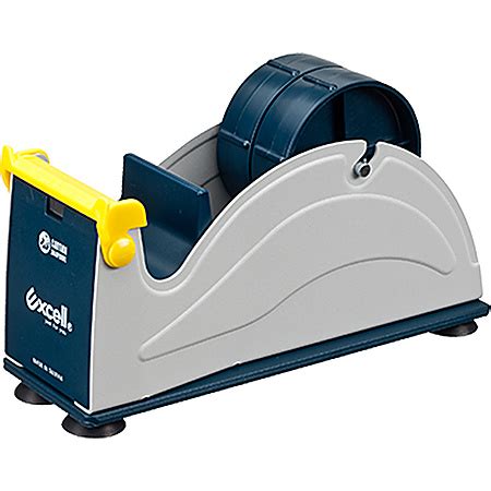 Excell Steel Desktop Tape Dispenser Suction Cup Base