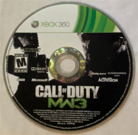 Call Of Duty Modern Warfare 3 Xbox 360 2011 Disc Only Tested 47875842069 Ebay