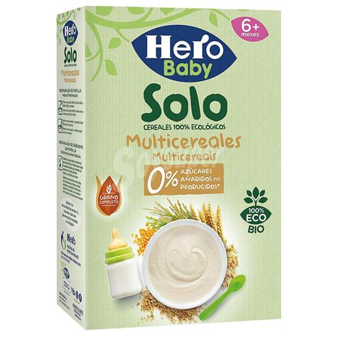 Hero Baby Solo Papilla de multicereales para bebés de de 6 meses 300 g