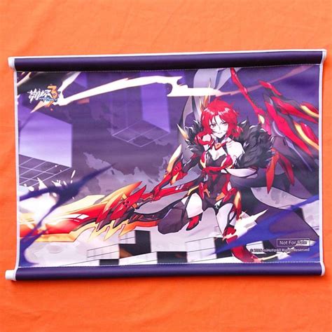 Murata Himeko Vermillion Knight Ver Tapestry 52x33cm Honkai Impact