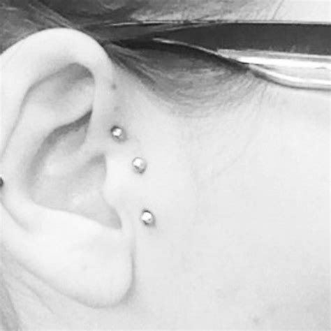 New Piercings Vertical Tragus And The Start To My Triple Helix