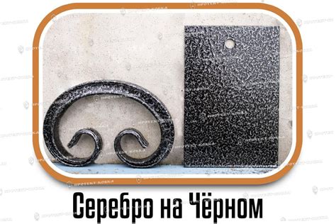 Образцы полимерной краски Серебро на Черном - заказать в Протект Ковка ...