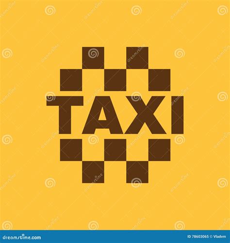 The Taxi Icon Cab And Taxicab Symbol Stock Vector Illustration Of