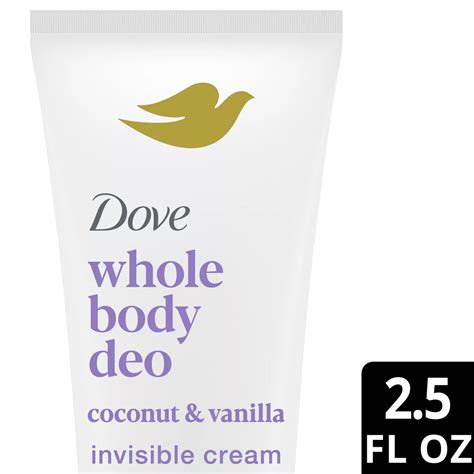 Dove Whole Body Deo - Cream - Coconut & Vanilla - Shop Deodorant & antiperspirant at H-E-B