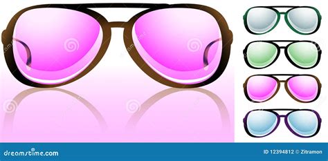 Look Through Rose Colored Spectacles Stock Vector Illustration Of