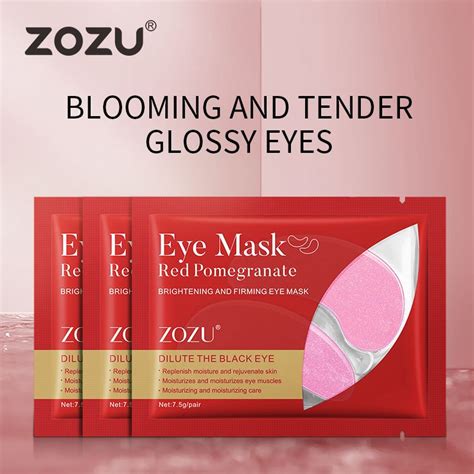 ZOZU Red Pomegranate Brightening Firming Eye Mask Patch Moisturizing