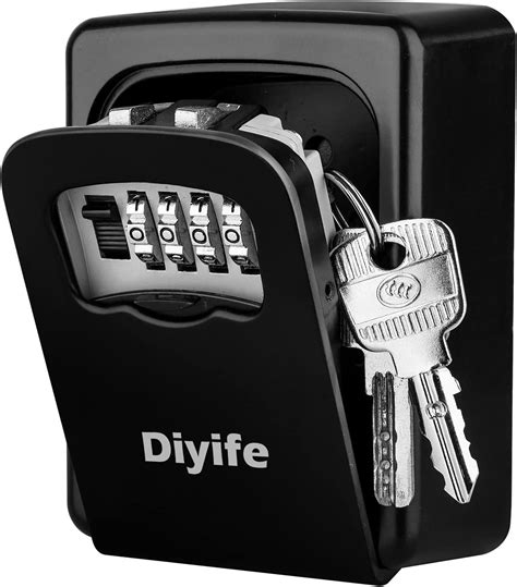 Key Lock Box Waterproof Version Diyife Outdoor Key Safe Wall Mounted Weatherproof Lock Box