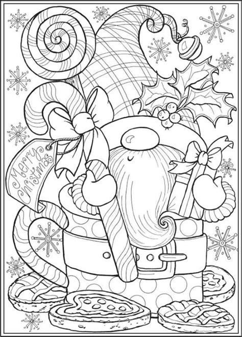 6 FREE Christmas Gnomes Coloring Pages Free Christmas Coloring Pages