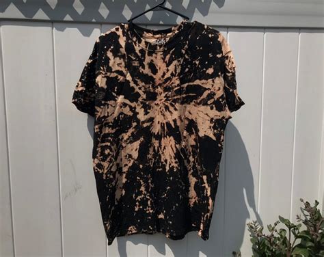 Bleach Black Tye Dye Tie Dye Shirt Etsy