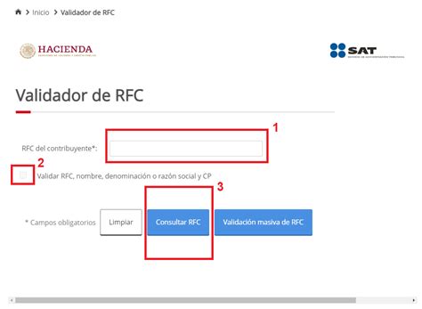 Validador SAT para RFC nombre y código postal Timbrado Masivo CFDI