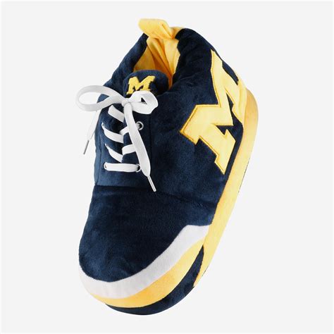 Michigan Wolverines Plush Sneaker Slipper Foco