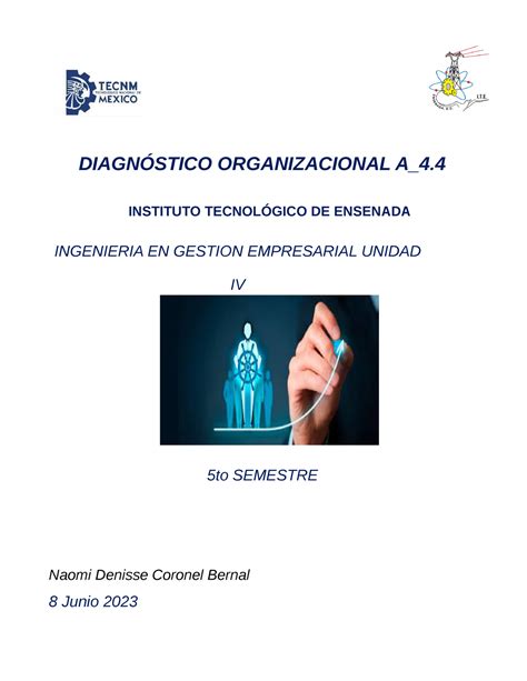 4 4 diagnostico DIAGNÓSTICO ORGANIZACIONAL A 4 INSTITUTO TECNOLÓGICO