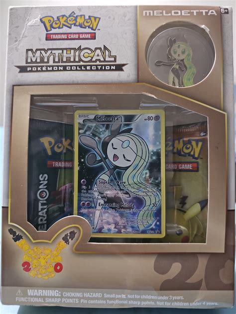 Pokemon TCG Mythical Pokemon Collection Meloetta Hobbies Toys Toys