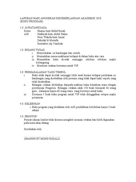 Post Mortem Hari Anugerah Kecemerlangan Akademik 2010 Pdf