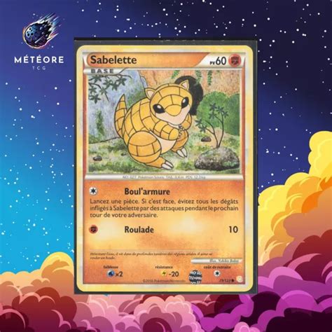 CARTE POKÉMON SABELETTE 79 123 HGSS HearthGold SoulSilver Français EUR