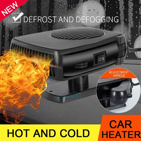 W Portable Electric Car Heater V Dc Heating Fan Defogger Defroster