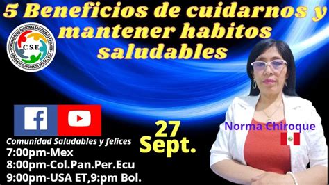 BENEFICIOS DE CUIDARNOS Y MANTENER HABITOS SALUDABLES YouTube