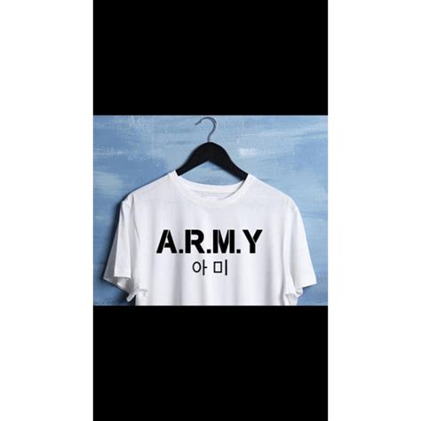 Jual Baju Kaos Bts Army Kpop Hangul Cantika01011 Shopee Indonesia