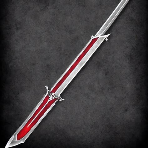 Fantasy Sword With Barbed Blade Dark Aura Hyper Re Openart