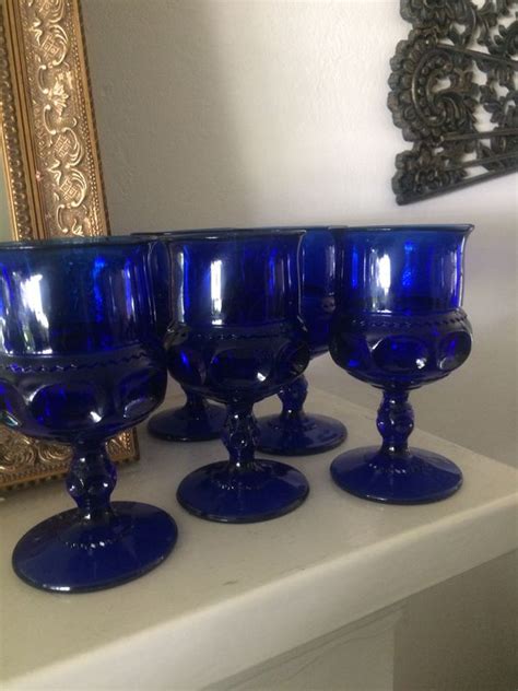 Vintage Cobalt Blue Wine Glasses Shop For Wine Glasses Cobalt Blue