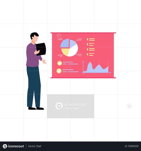 Business Analyst Working On Chart Animated Illustration Download In Json Lottie Or Mp4 Format