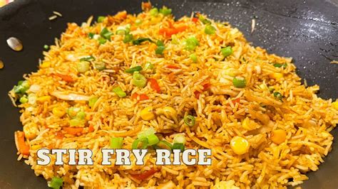 Stir Fry Rice Easy And Flavourful Recipe Stirfryrice Youtube